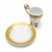 China vintage Iridescent Footed Gold Cut-out Tea Cup Set - LKJW-TS03