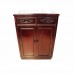 Solid Rosewood Shoe Cabinet Dark Cherry Red Color - LK 29X15X40