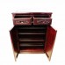 Solid Rosewood Shoe Cabinet Dark Cherry Red Color - LK 29X15X40