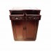 Solid Rosewood Shoe Cabinet Dark Cherry Red Color - LK 29X15X40