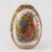 Vintage Satsuma Egg, Satsuma Pottery Egg Of 4 Inch Size With Hand Painted Floral Design In White And Gold Finish CHE4-02