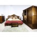  Solid Rosewood Queen Size Bed with Two Nightstand Natural Finish - D-A104
