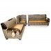 Natural Bamboo Sofa Set  6 Pcs Set Dark Brown - MDF TYX3036
