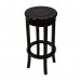 Solid Rosewood Bar Stool with Footrest Antique Black - LPK BC