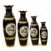 Hand Painted Under Glaze Ceramic Floor Vase 52" with Gold Color Handle Flower & Bird Design - CP JC52" V