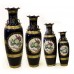 Hand Painted Under Glaze Ceramic Floor Vase 72" with Gold Color Handle Flower & Bird Design - CP JC72" V