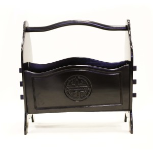 Solid Rosewood Magazine Rack Black - LPK MR