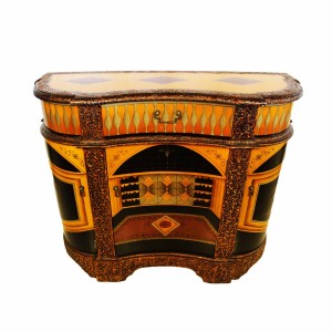 Oriental Chinese Flower Stand Display Cabinet Colourful Painted - LK43-31003 