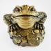 Big Size Brass Wealthy Money Frog On Treasure (Wealth And Good Fortune)  YC-BIGFG01