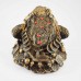 Medium Size Brass Wealthy Money Frog On Treasure for Wealth and Good Fortune YC-MEDFG01