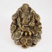 Medium Size Brass Wealthy Money Frog On Treasure & Huge Ingot (Wealth and Good Fortune)  YC-MEDFG03