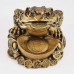 Medium Size Brass Wealthy Money Frog On Treasure & Huge Ingot (Wealth and Good Fortune)  YC-MEDFG03