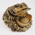 Medium Size Brass Wealthy Money Frog On Treasure & Huge Ingot (Wealth and Good Fortune)  YC-MEDFG03