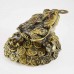 Medium Size Brass Wealthy Money Frog On Treasure & Legs on Ingot  (Wealth and Good Fortune)  YC-MEDFG04