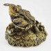 Medium Size Brass Wealthy Money Frog On Treasure & Legs on Ingot  (Wealth and Good Fortune)  YC-MEDFG04