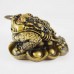 Small Size Brass Money Frog On Ingots  Attracts Wealth and Luck YC-SMFG01