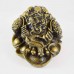 Small Size Brass Money Frog On Ingots  Attracts Wealth and Luck YC-SMFG01