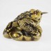 Small Size Brass Money Frog On Ingots  Attracts Wealth and Luck YC-SMFG01