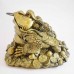 Big Size Brass Wealthy Money Frog On Treasure and Ingot YC16-BIGFG01