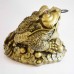Big Size Brass Wealthy Money Frog On Treasure and Ingot YC16-BIGFG01
