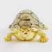 Hand painted Bejeweled Fengshui Tortoise with Diamonds and crystals Black & Gold Souvenir Home Decoration Gift Longevity  Symbol YHX-BKT01