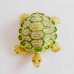 Hand painted Bejeweled Fengshui Tortoise with Diamonds and crystals Green & Gold Souvenir Home Decoration Gift Longevity  Symbol YHX-GNT02