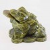 Handmade Money Frog from Artificial Jade Medium Size Green Color  YJH-FGAJM01