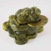 Handmade Money Frog from Artificial Jade Small Size Green Color YJH-FGAJS01