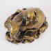 Brass Wealthy Rat Family on Treasure invites positive energies that attract an abundance of wealth luck YC-RAT01