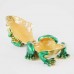 Mum And Baby Dual Frog Figurine Jewelry Trinket Box With Crystals Casket Type Souvenir Home Decoration Gift And Prosperity Symbol YHX-GF1