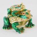 Mum And Baby Dual Frog Figurine Jewelry Trinket Box With Crystals Casket Type Souvenir Home Decoration Gift And Prosperity Symbol YHX-GF1