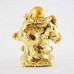 Handmade Shiny Golden Laughing Buddha Statue Holding Wealth Bag YXL-1001