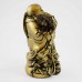 Big size Brass Laughing Buddha on Treasure Bag and Peach YC-STNBIGB01