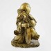 Big Size Brass Handmade Laughing Buddha With Ru Yi On Shoulder Carrying Large Coin And Wulou On Left YFM-BIGB04