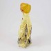 Porcelain Handmade Colorful Laughing buddha in Robe with Elevated Ingot with Both hands YJLB-STB01