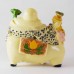 Laughing Buddha Sitting On Fat Pig With Ru Yi And Stack Of Ingot And Money Bag  YJLB-STB04