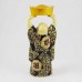 Porcelain Handmade Colorful Laughing Buddha Standing In Robe With Elevated Ingot With Both Hands YJLB-STNB01