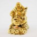 Handmade Golden Laughing Buddha Riding On Money Frog Sitting On A Bed Of Coins YXL-1004