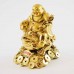 Handmade Golden Laughing Buddha Riding On Money Frog Sitting On A Bed Of Coins YXL-1004