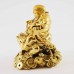Handmade Golden Laughing Buddha Riding On Money Frog Sitting On A Bed Of Coins YXL-1004