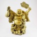 Polyurethane Brass Color Laughing Buddha With Five Children's YXL-BIGB01