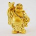 Handmade Golden  Feng Shui Laughing Buddha Holding Ingot And Woo Lou YXL-S1005