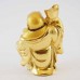 Handmade Golden  Feng Shui Laughing Buddha Holding Ingot And Woo Lou YXL-S1005