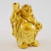 Handmade Golden  Feng Shui Laughing Buddha Holding Ingot And Woo Lou YXL-S1005