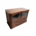 Rosewood TV Console Low Cabinet Natural Finish  - C C2307