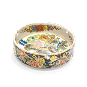 Chinese Oriental Design Round Astray Flower & Bird Design Big - CHRDASHTR-003