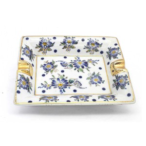 Chinese Oriental Design Square Astray Blue & White Big - CHSQASHTR-003