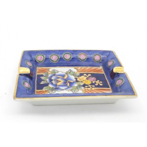 Chinese Oriental Design Square Astray Blue & Pink Big - CHSQASHTR-004