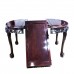 Dark Cherry Solid Rosewood 60" Dining Table Set 7 Pc Set Open Carvings Grape Art Tiger Paw Leg Design - DF-D010F/60"