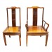Solid Rosewood Chinese Longevity Oval Dining Set with 8 Chairs Natural Finish - DF-DA001A/96"